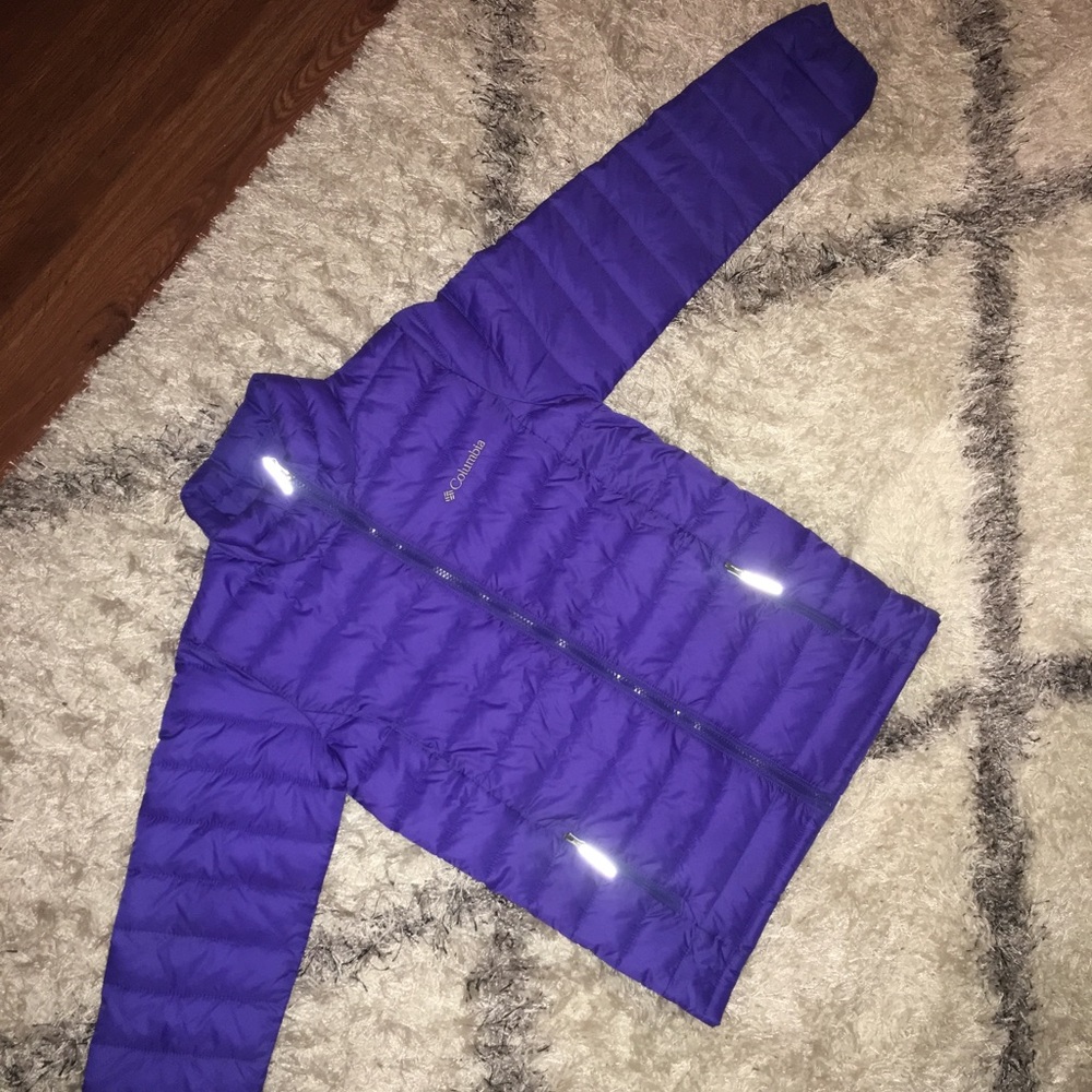 Girls Columbia 100% Nylon Winter Coat - M (10-12)